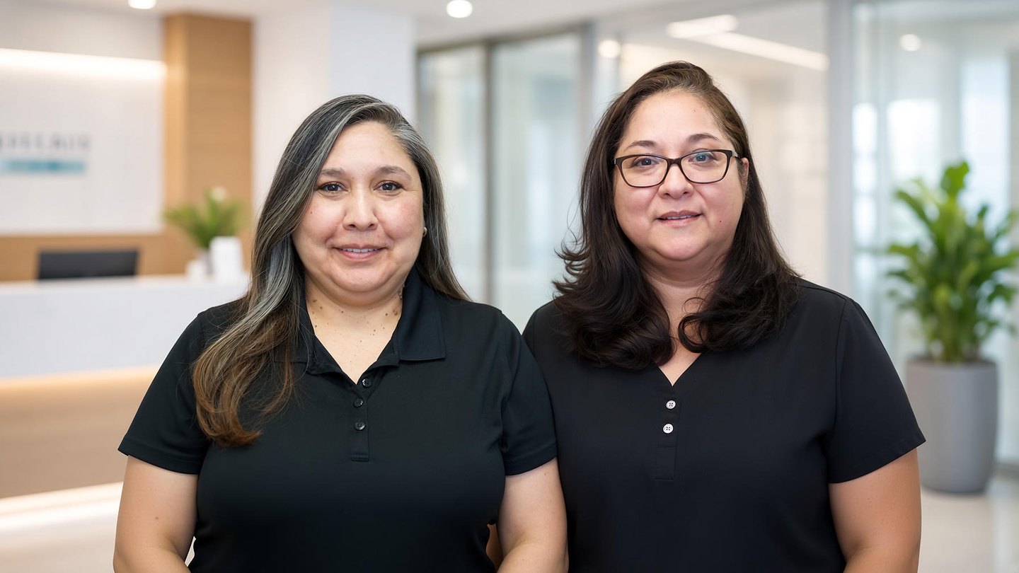 Nuestro personal de recepción Lupita y Yessica